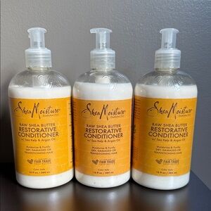Brand New Shea Moisture Raw Shea Butter Restorative Conditioner - 3 Pack